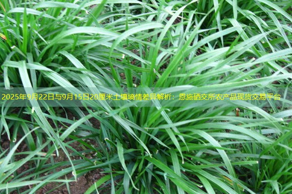 2025年9月22日与9月15日20厘米土壤墒情差异解析